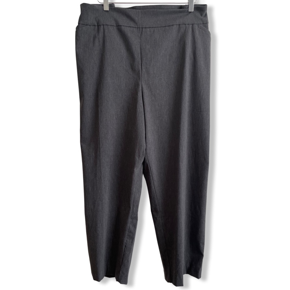 Terra & Sky Petite Heather Gray Dress Pant